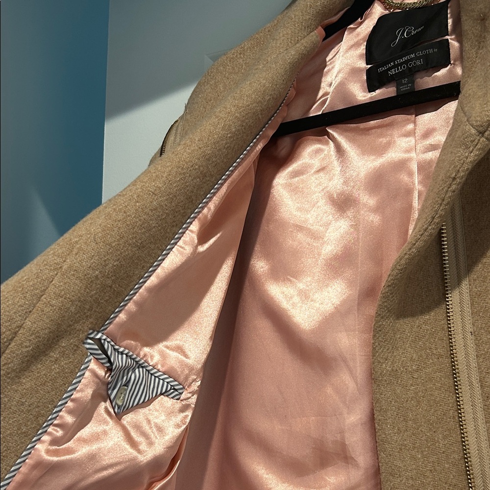 J. Crew Camel Pea Coat - Picture 3 of 10